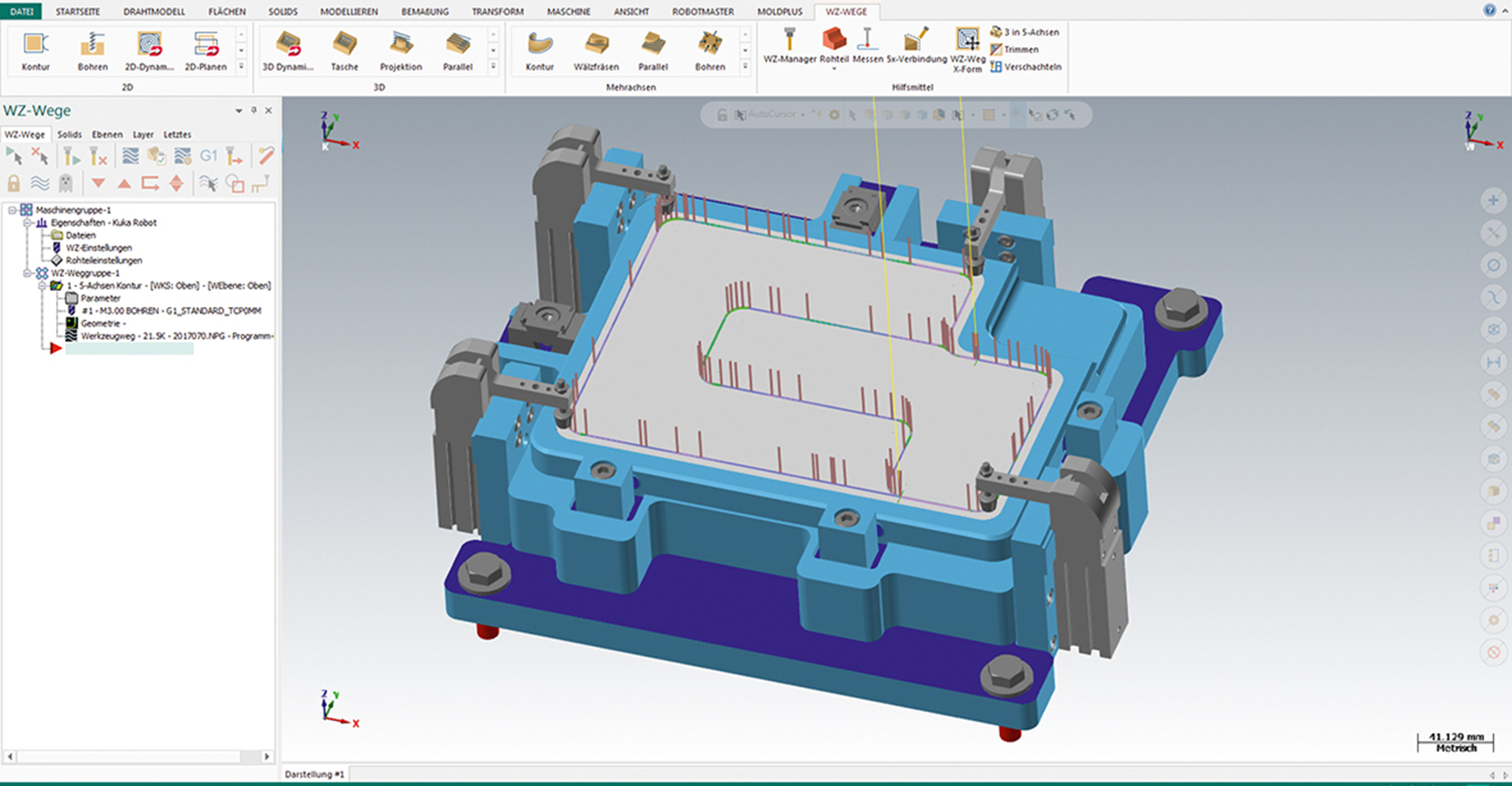 3D model friction stir welding