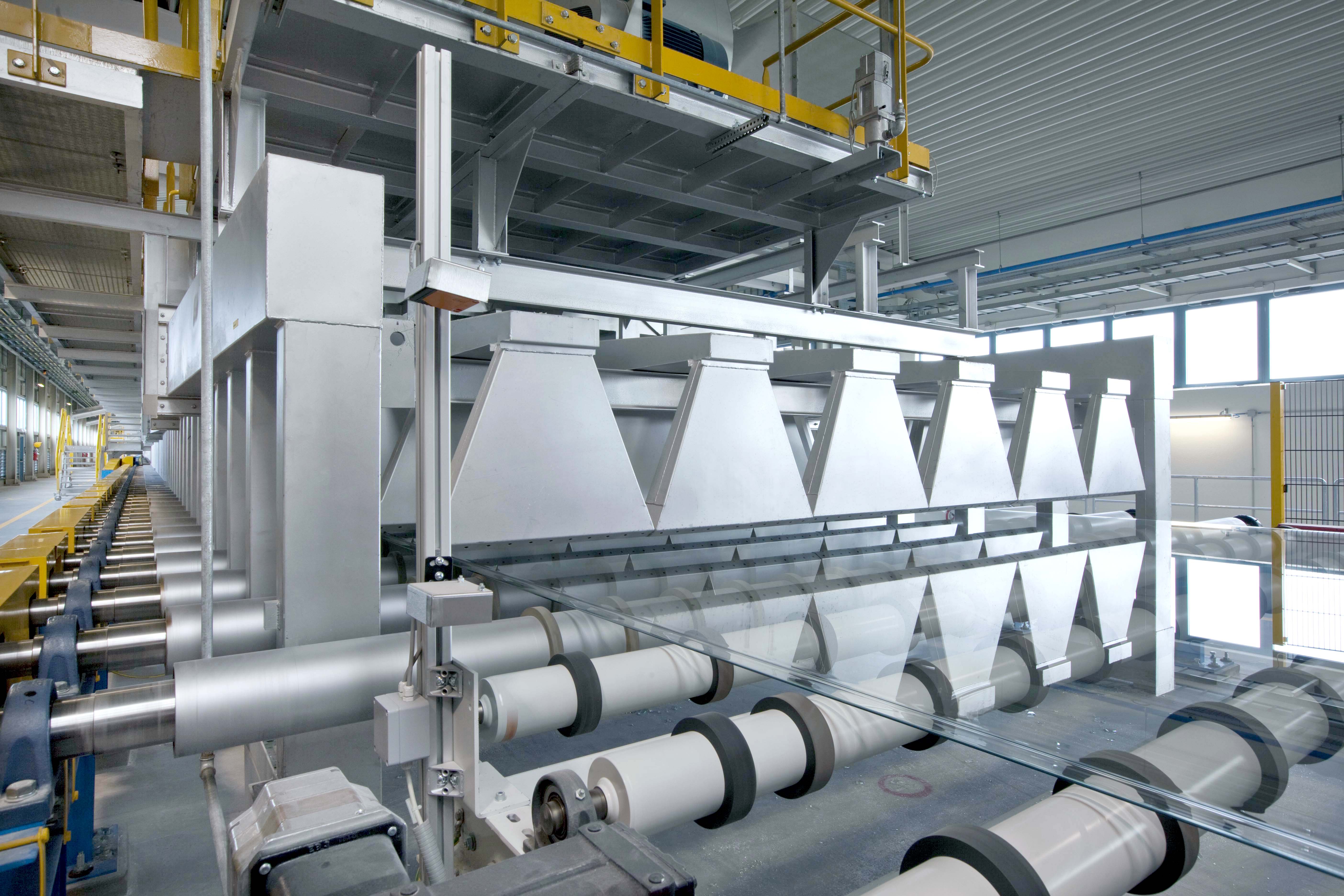 Floatglas-Produktionstechnologie Kühlkanal