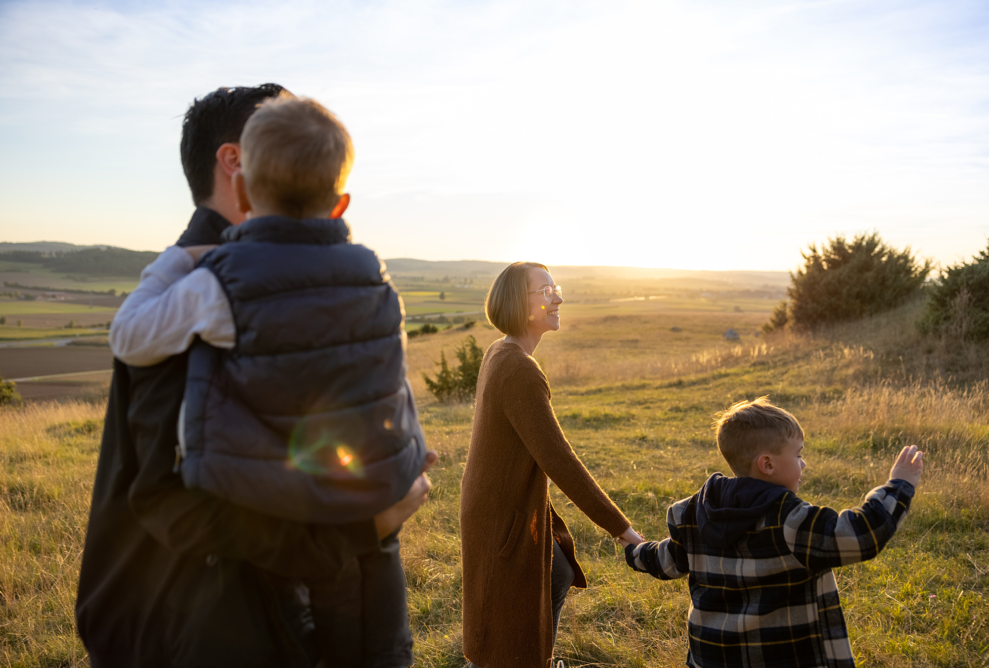 Melanie Grinzinger and her family