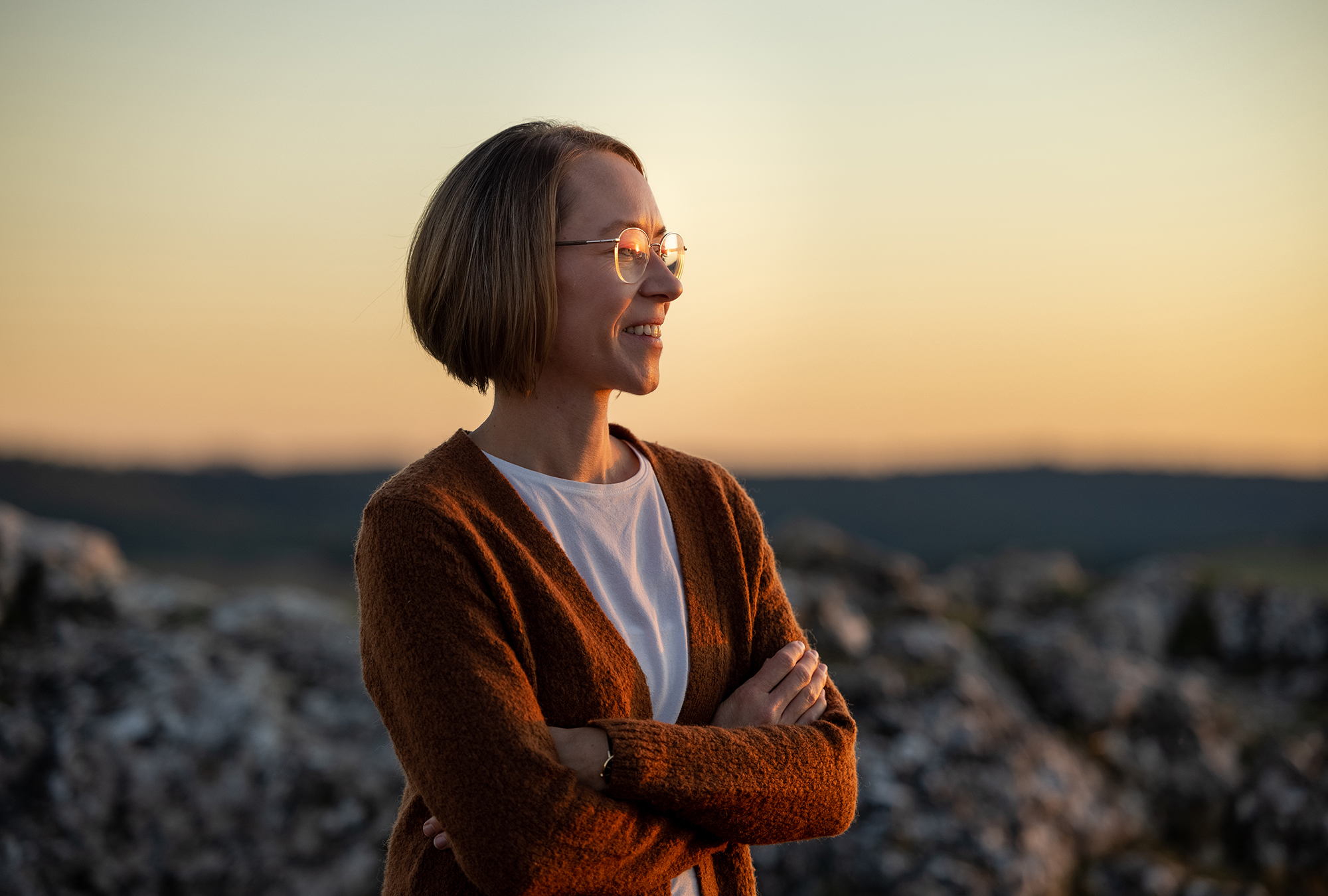 Melanie Grinzinger in der Natur