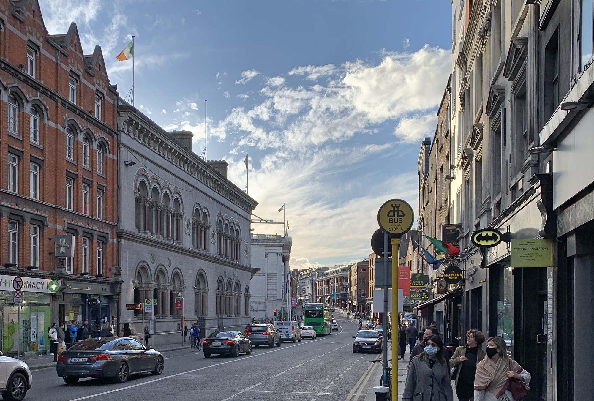 Arrival in Dublin
