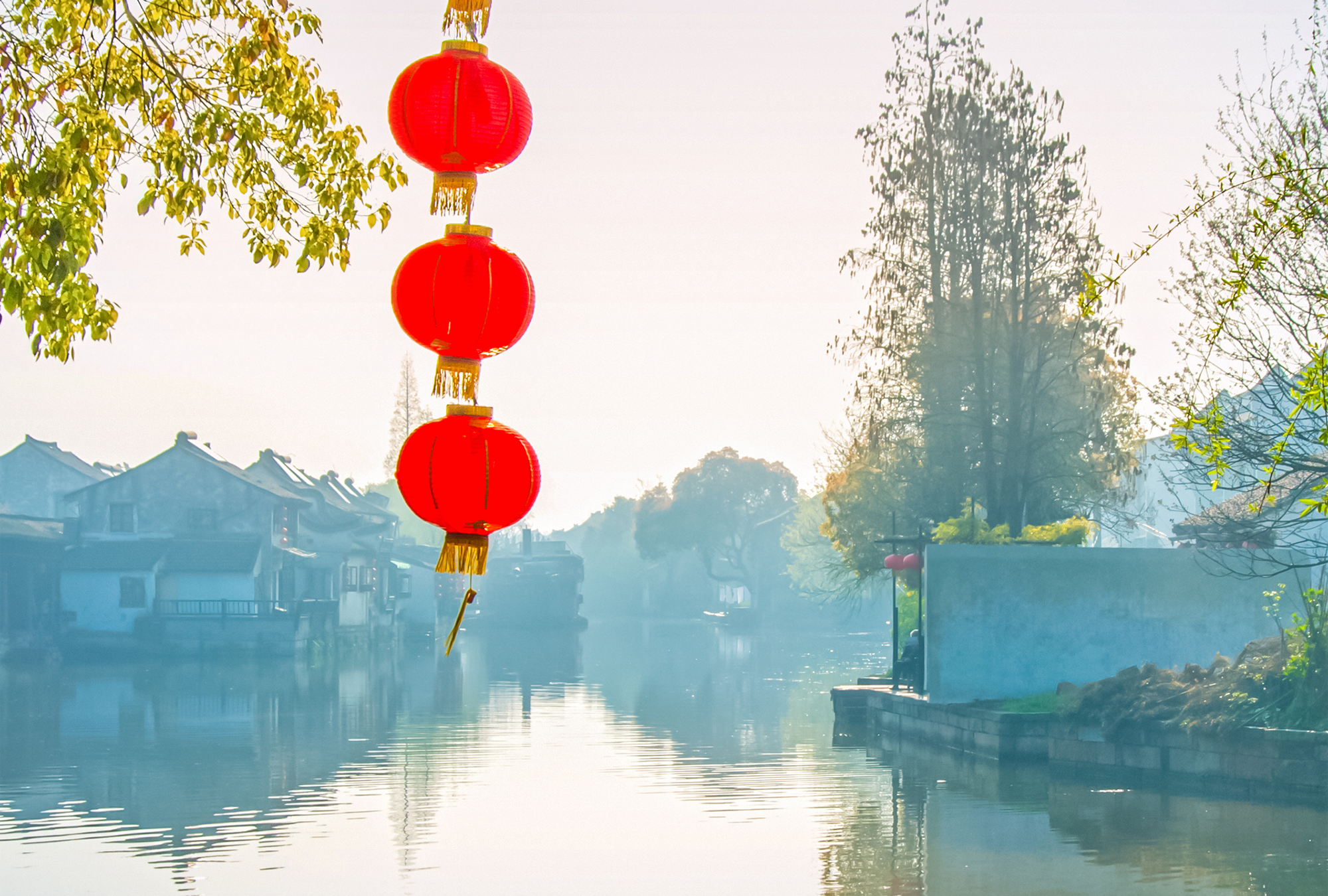 Jiashan ist ein Bezirk im Jangtse-Flussdelta