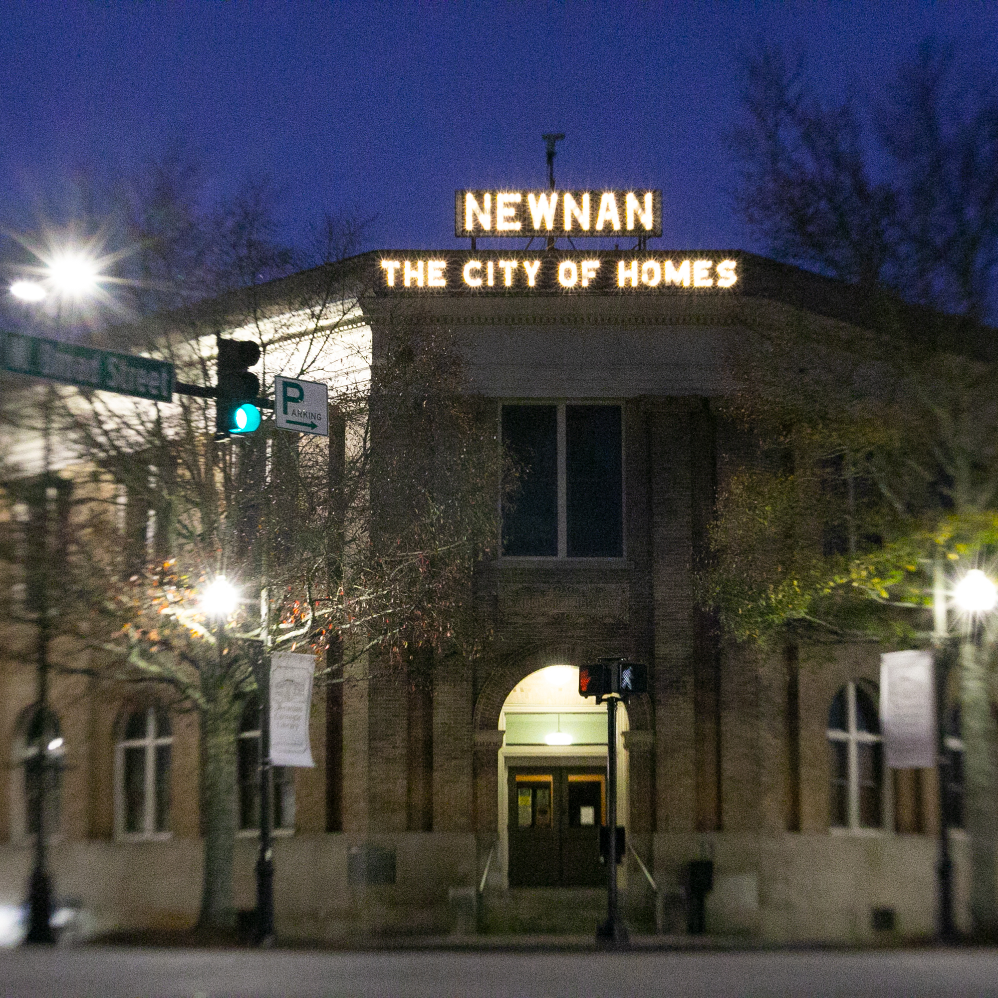 The Newnan Carnegie Library is meeting place for young and old today