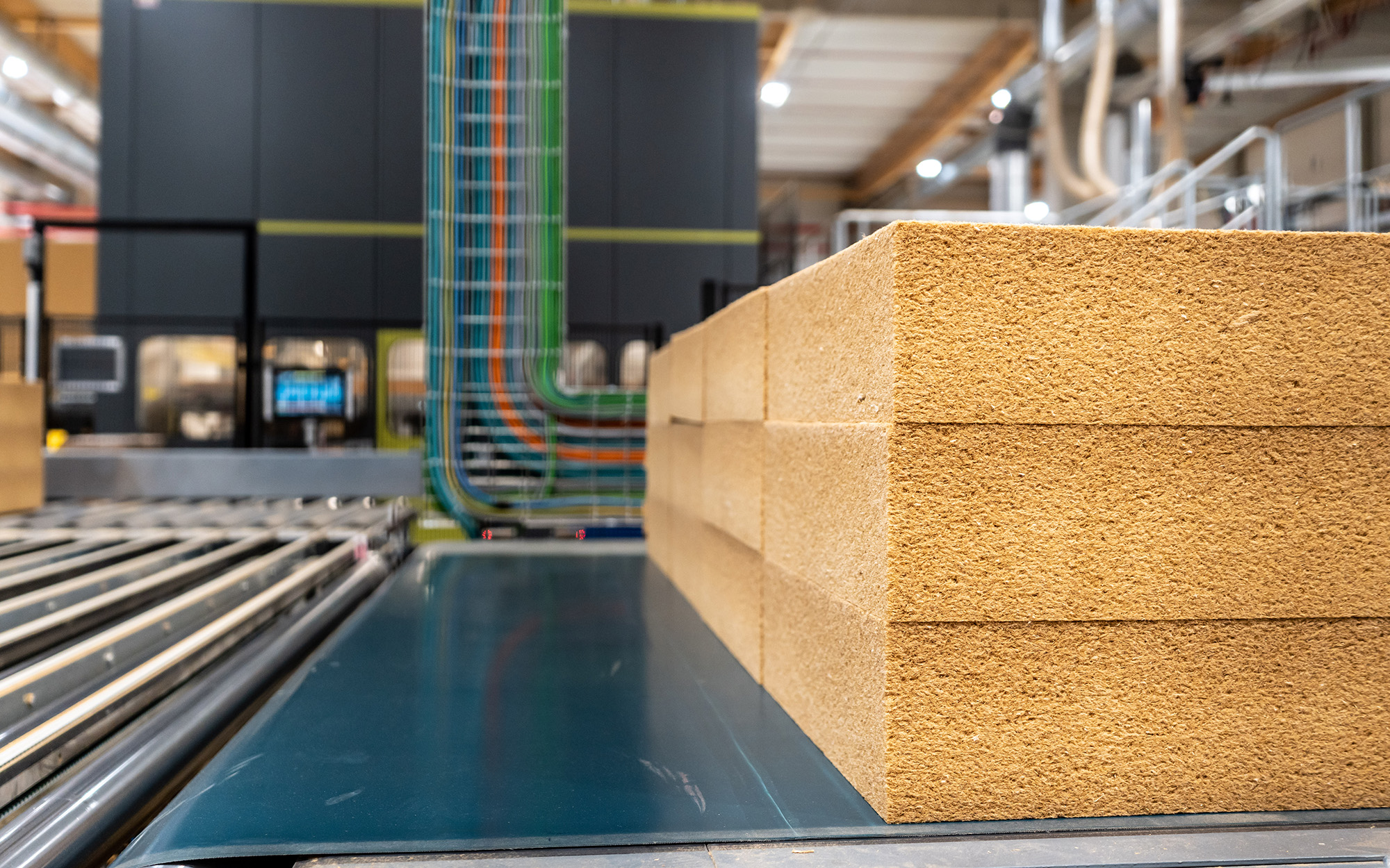 flexible wood fiber insulation material production line