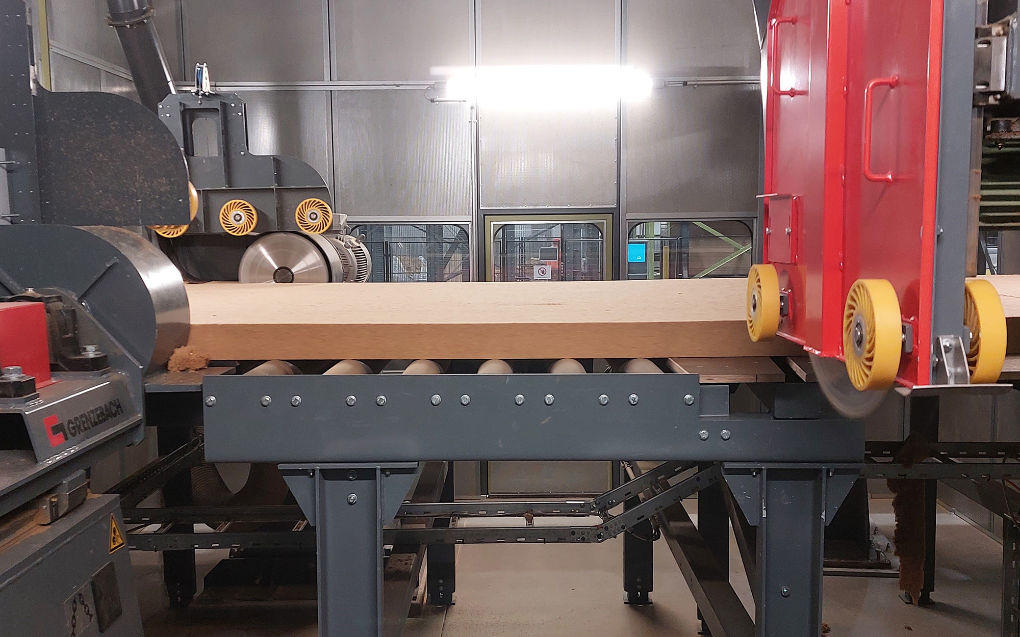 production line for flexible wood fibre insulation material for naturheld GmbH