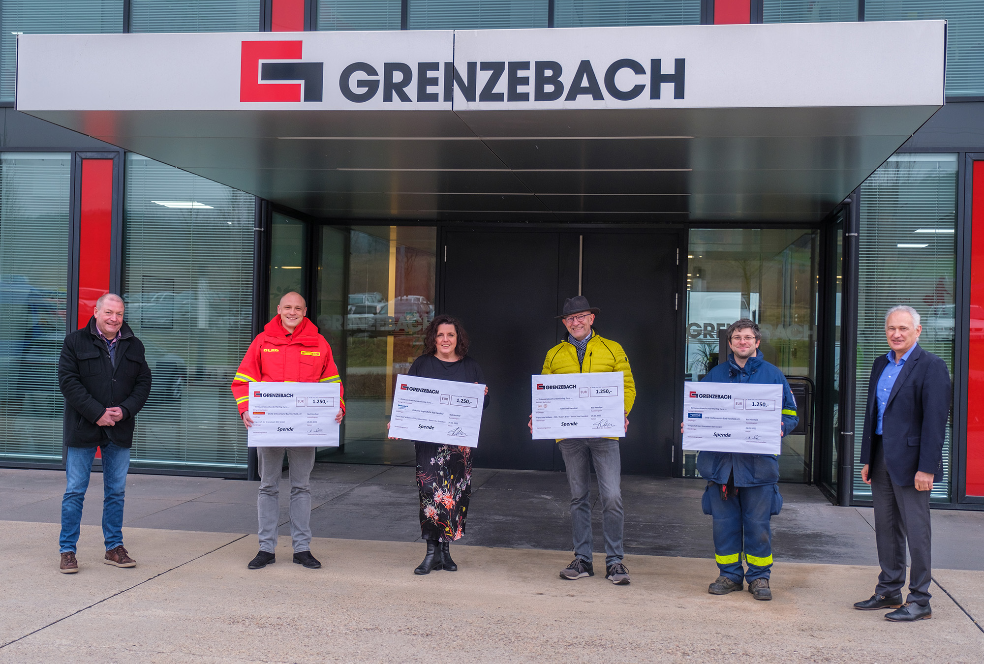 Spende von Grenzebach Bad-Hersfeld an soziale Einrichtungen