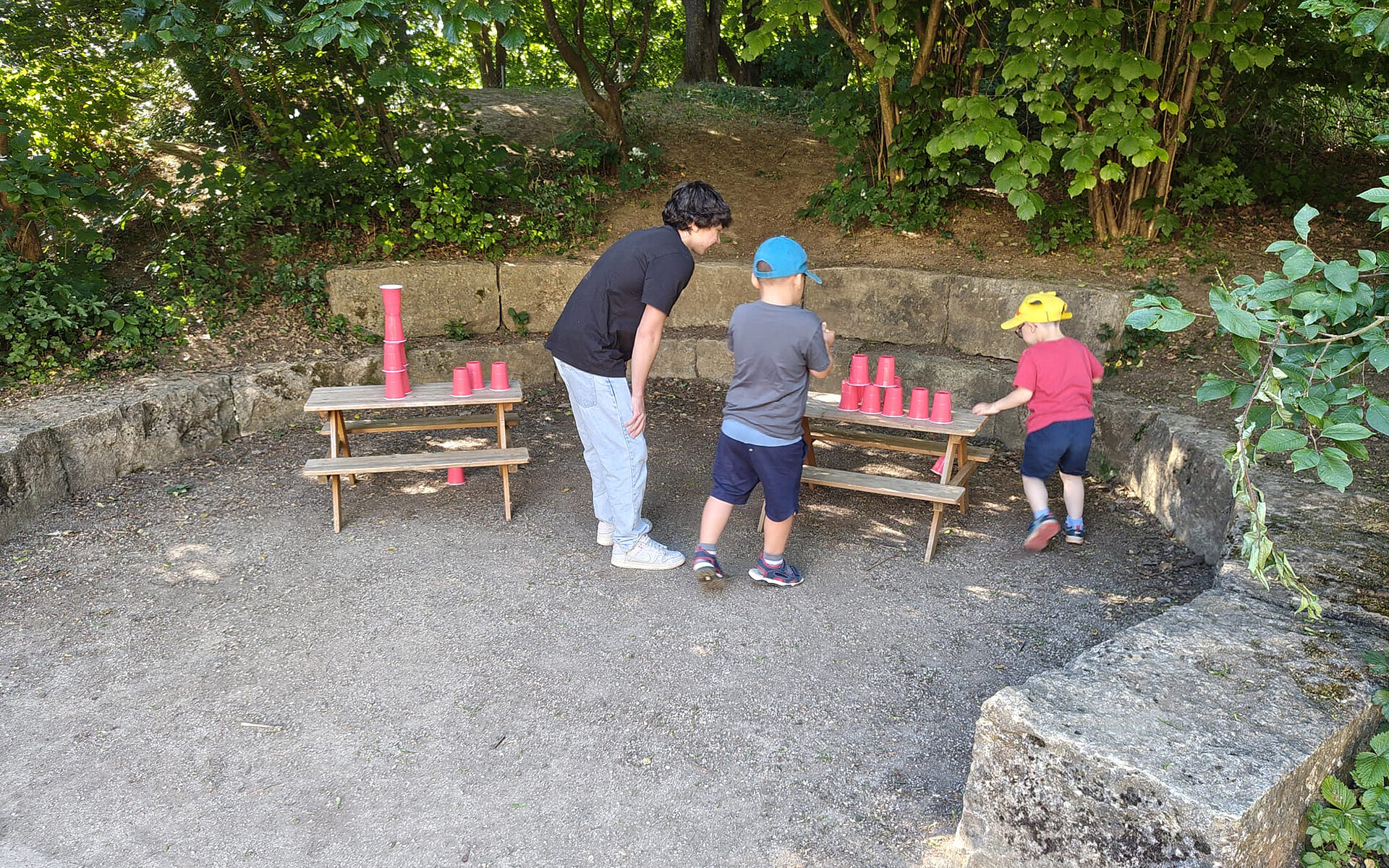Grenzebach-Azubis bei der Rummelsberger Kinder- und Jugendhilfe in Nördlingen.