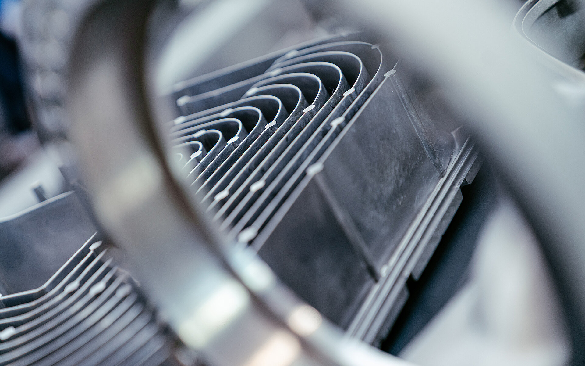 Close-up of a complex casting part: Grenzebach combines engineering expertise with advanced manufacturing and quality assurance.